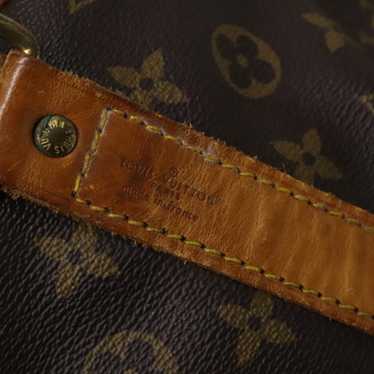 Louis Vuitton Keepall Bandouliere 55, Brown, Canvas, travel