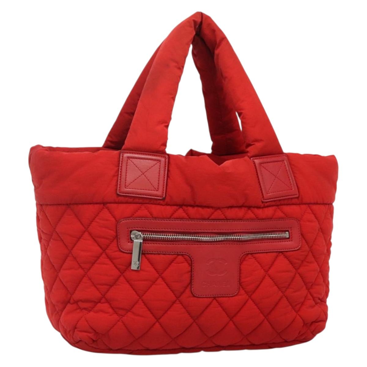 Chanel Coco Cocoon, Red, NYLON, tote