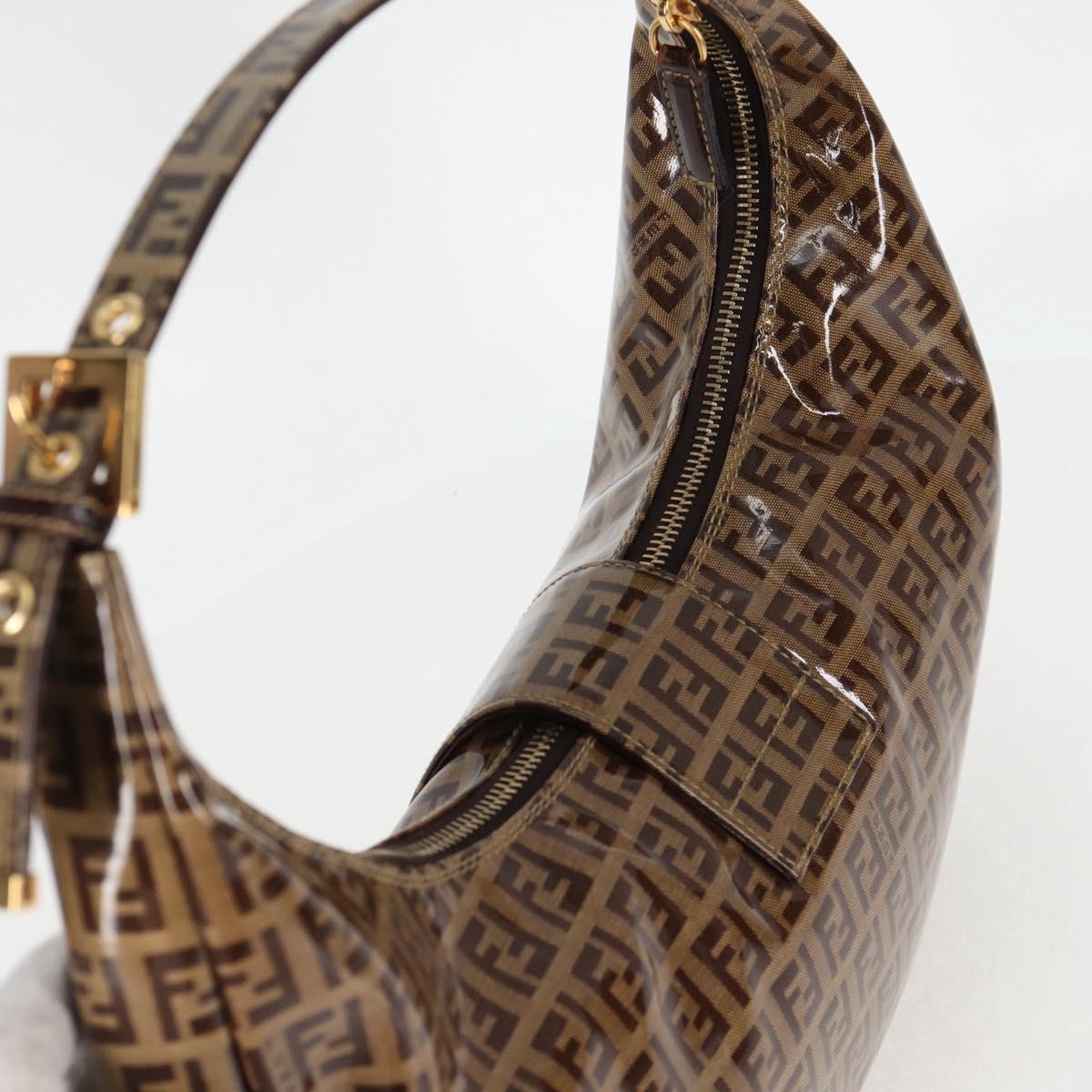 Fendi Zucchino, Brown, Canvas, handbag