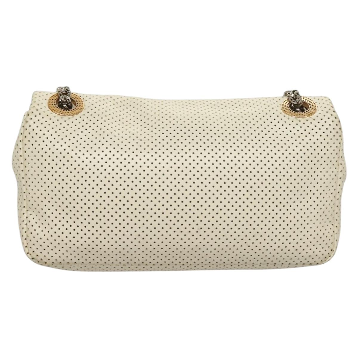 "Chanel 2,55", White, Leather, shoulder