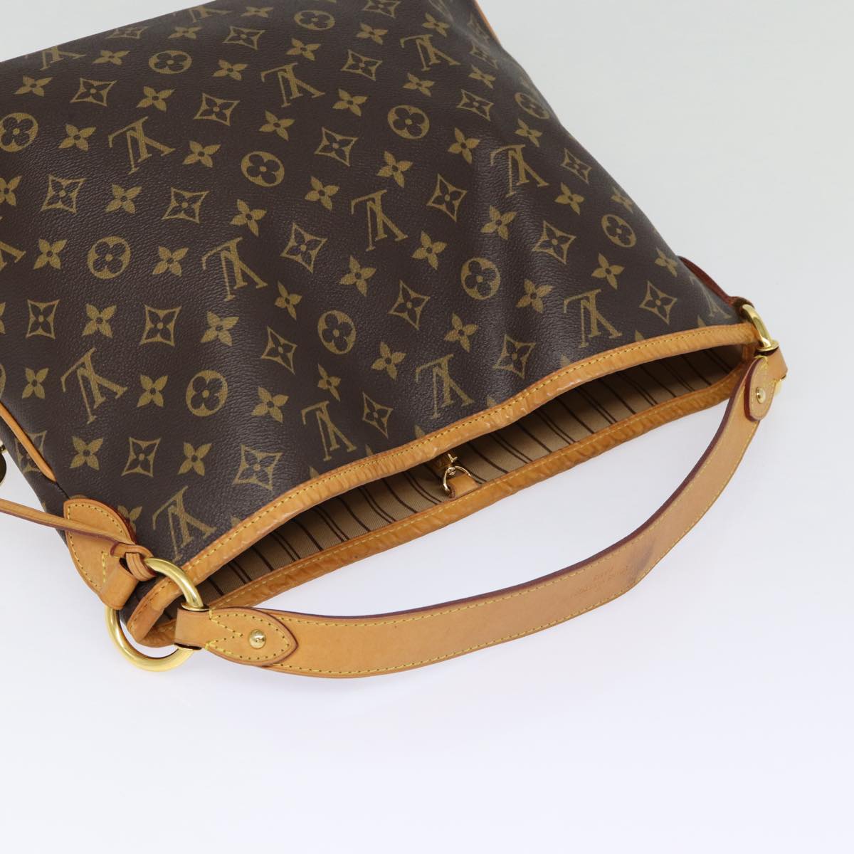 Louis Vuitton Delightful, Brown, Canvas, shoulder