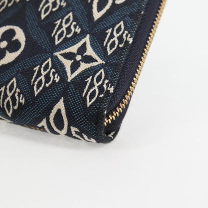 Louis Vuitton Zippy wallet, Blue, Canvas, wallet