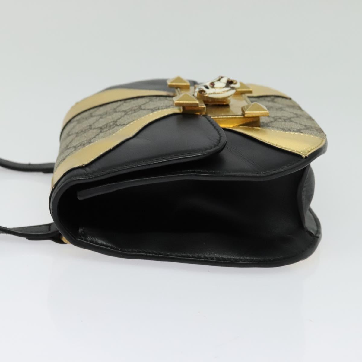 Gucci Osiride, Black, "CANVAS, LEATHER", shoulder
