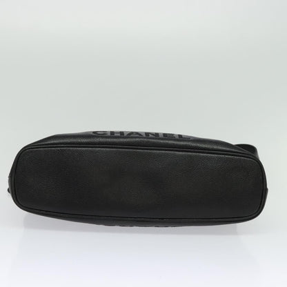 Chanel Cc, Black, Leather, shoulder