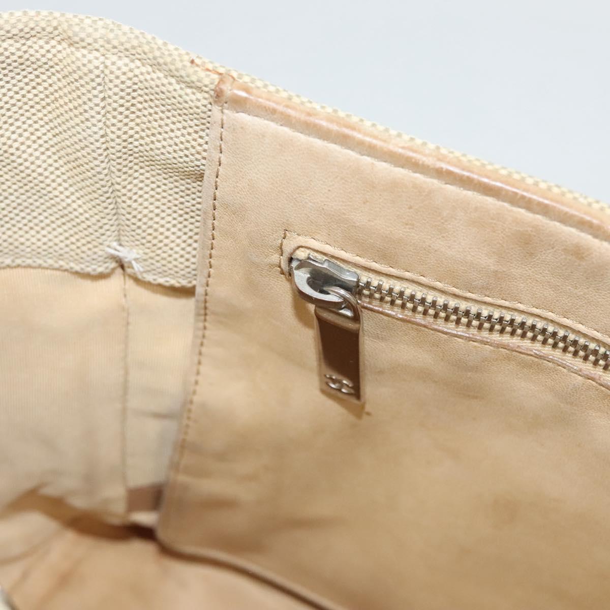 Chanel Camellia, Beige, Canvas, handbag