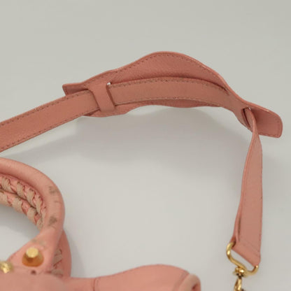 Balenciaga City, Pink, Leather, handbag