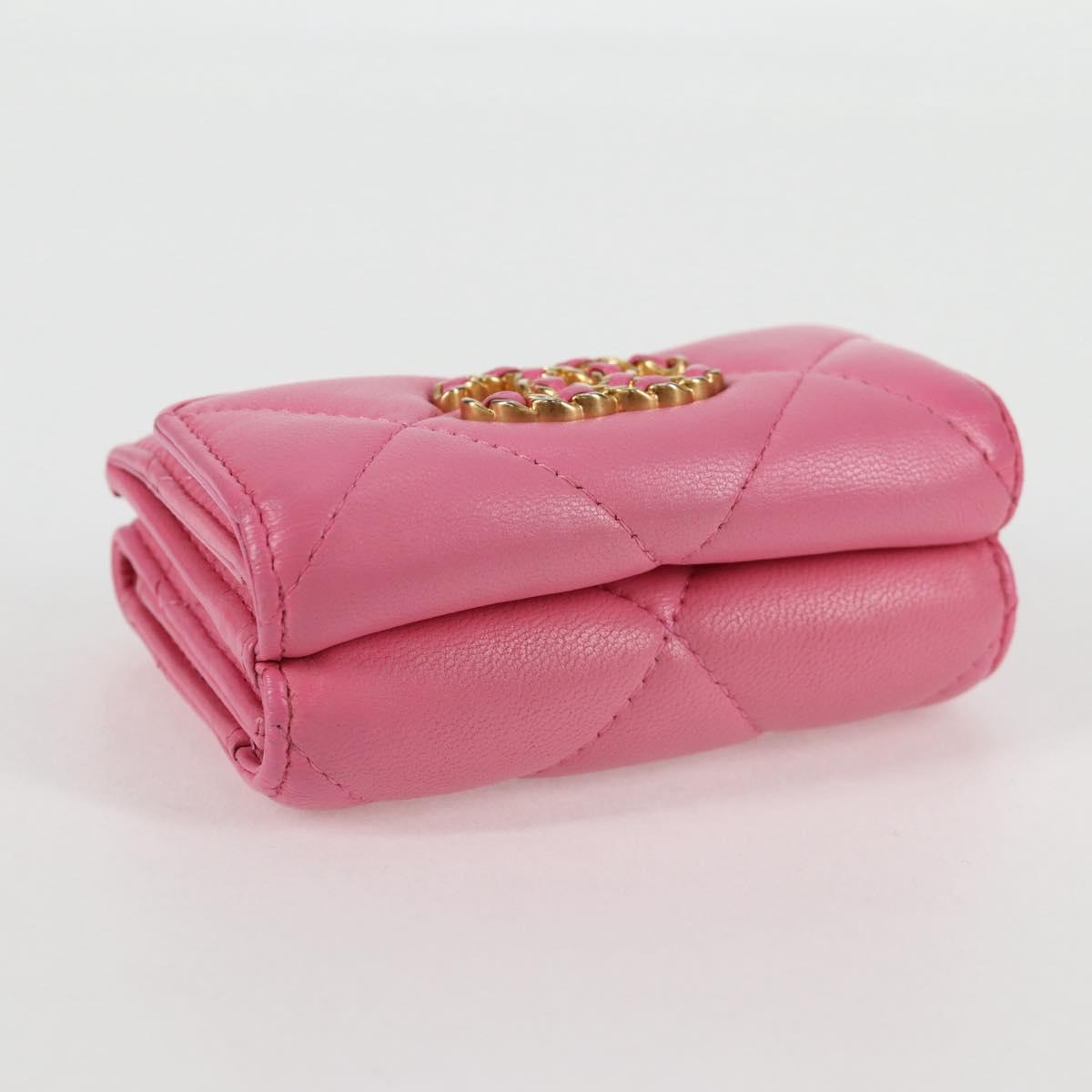 Chanel Chanel 19, Pink, Leather, wallet