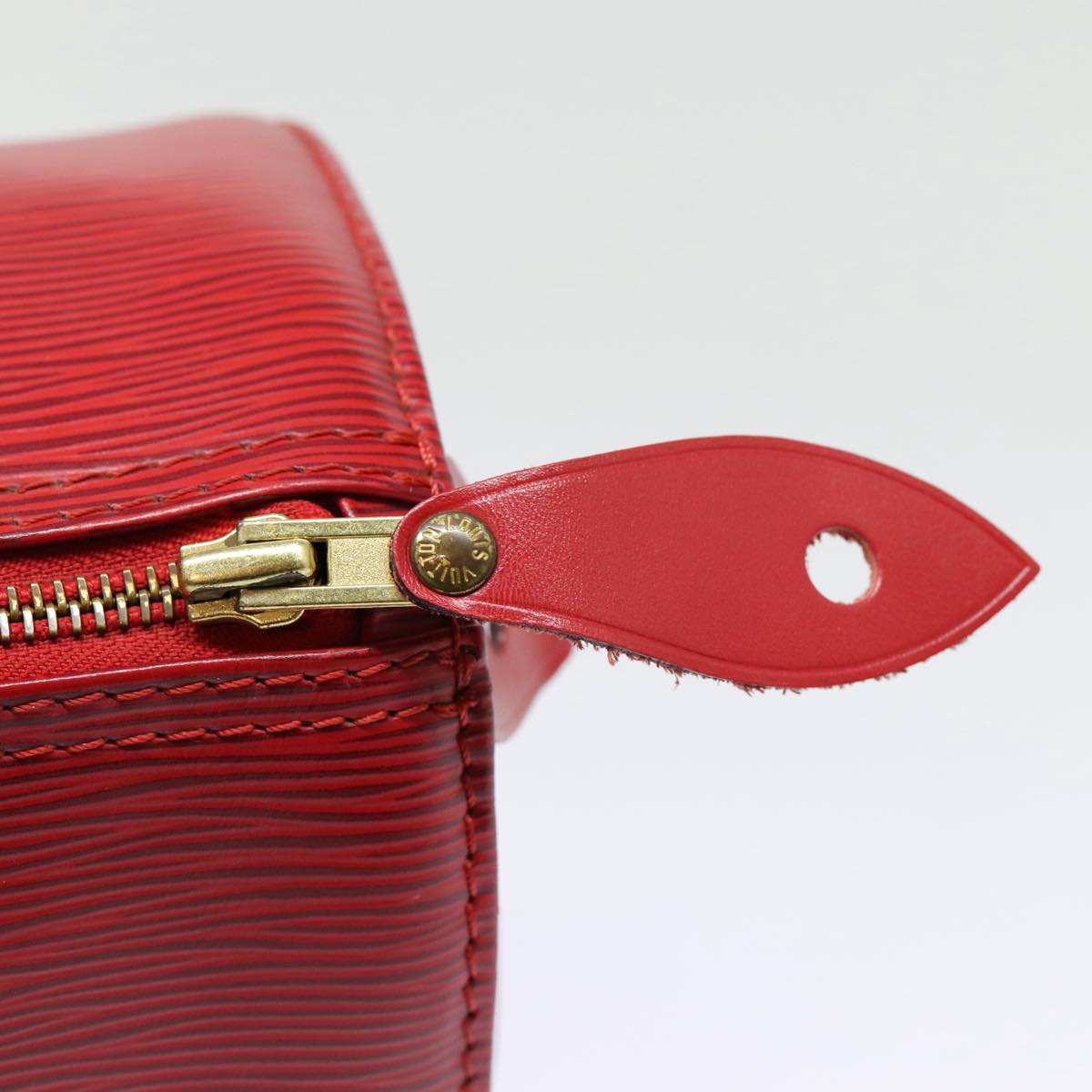 Louis Vuitton Speedy 25, Red, Leather, handbag