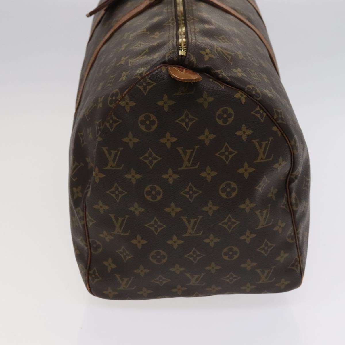 Louis Vuitton Keepall 55, Brown, Canvas, travel
