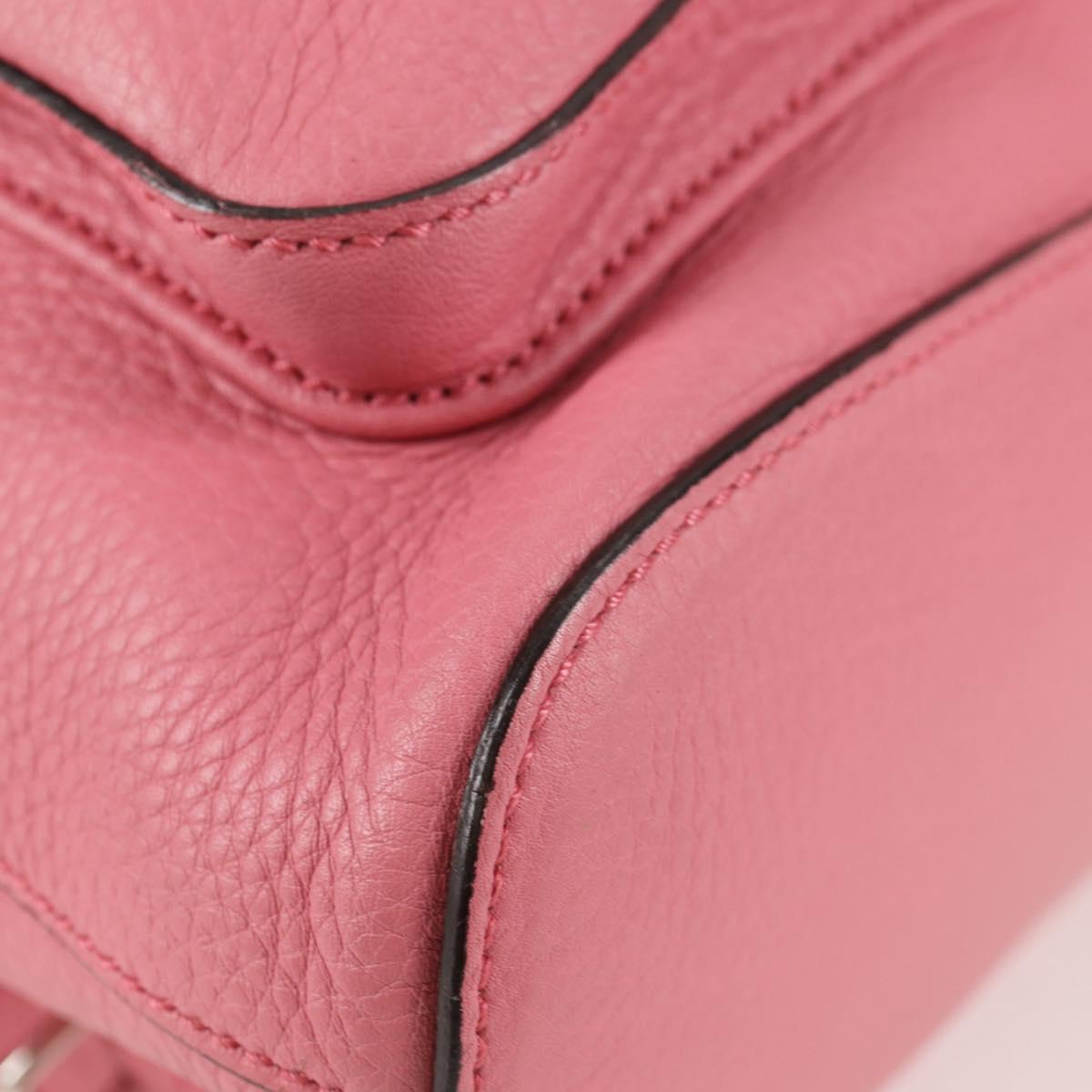 Gucci Bamboo, Pink, Leather, backpack