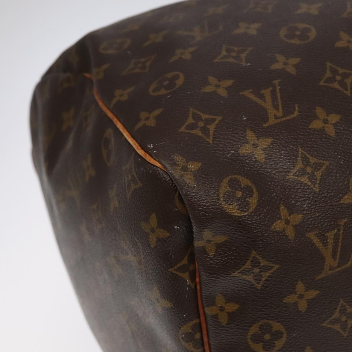 Louis Vuitton Keepall 60, Brown, Canvas, travel