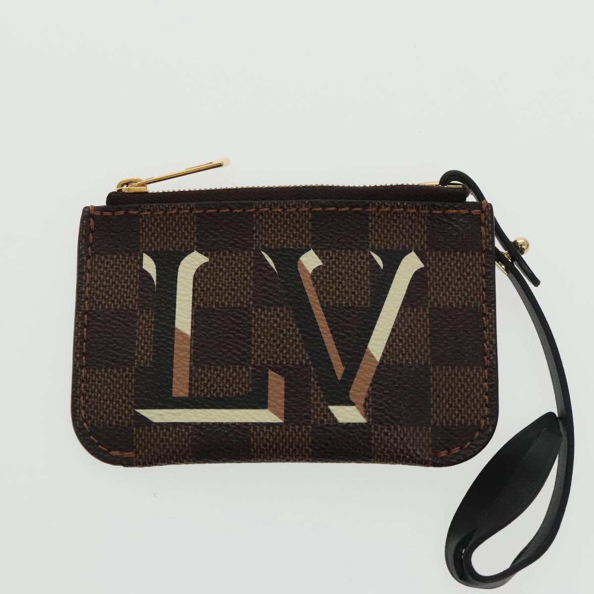 Louis Vuitton BELMONT, Brown, Canvas, tote