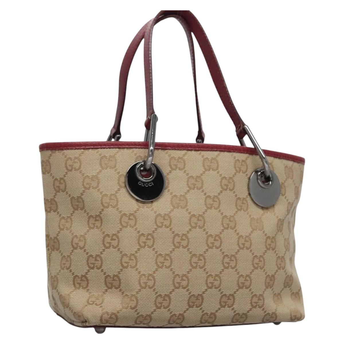 Gucci GG canvas, Beige, Canvas, handbag