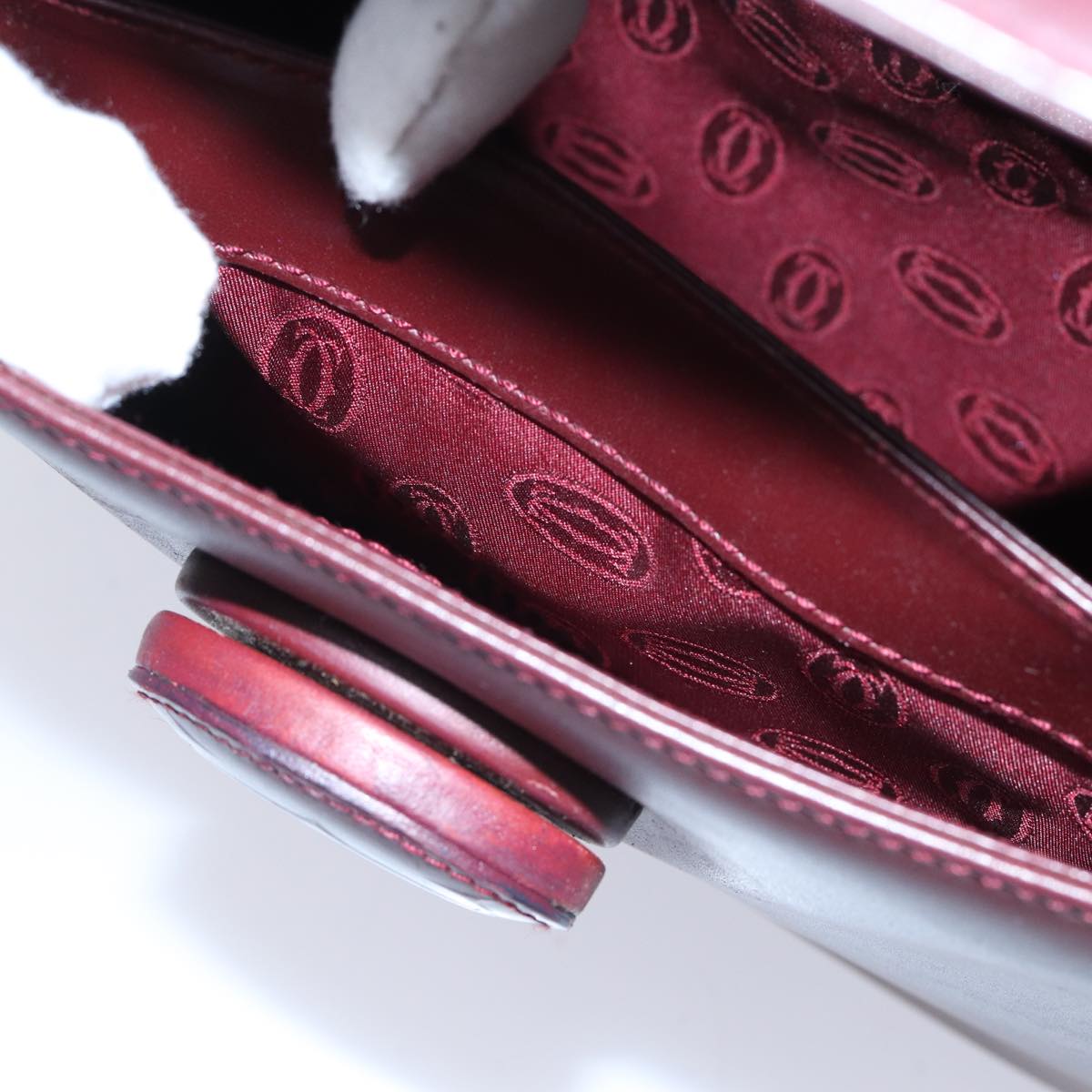 Cartier Must de Cartier, Burgundy, Leather, shoulder