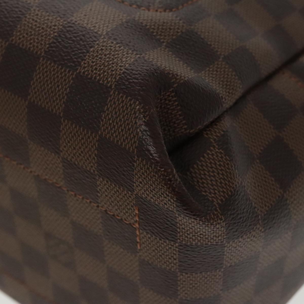 Louis Vuitton BELMONT, Brown, Canvas, tote