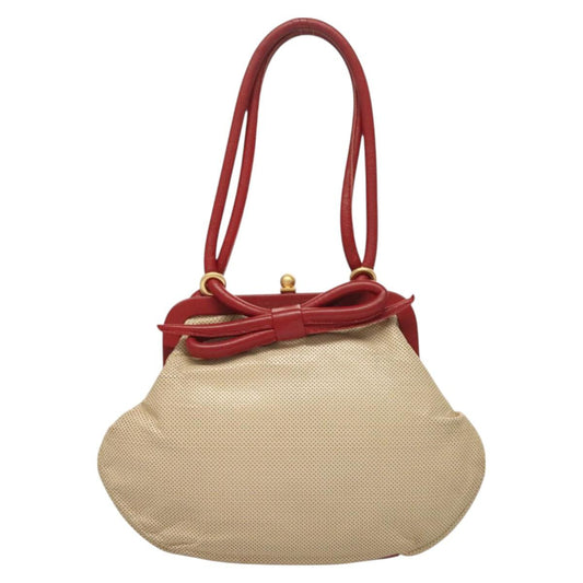 Chanel, Beige, Leather, shoulder