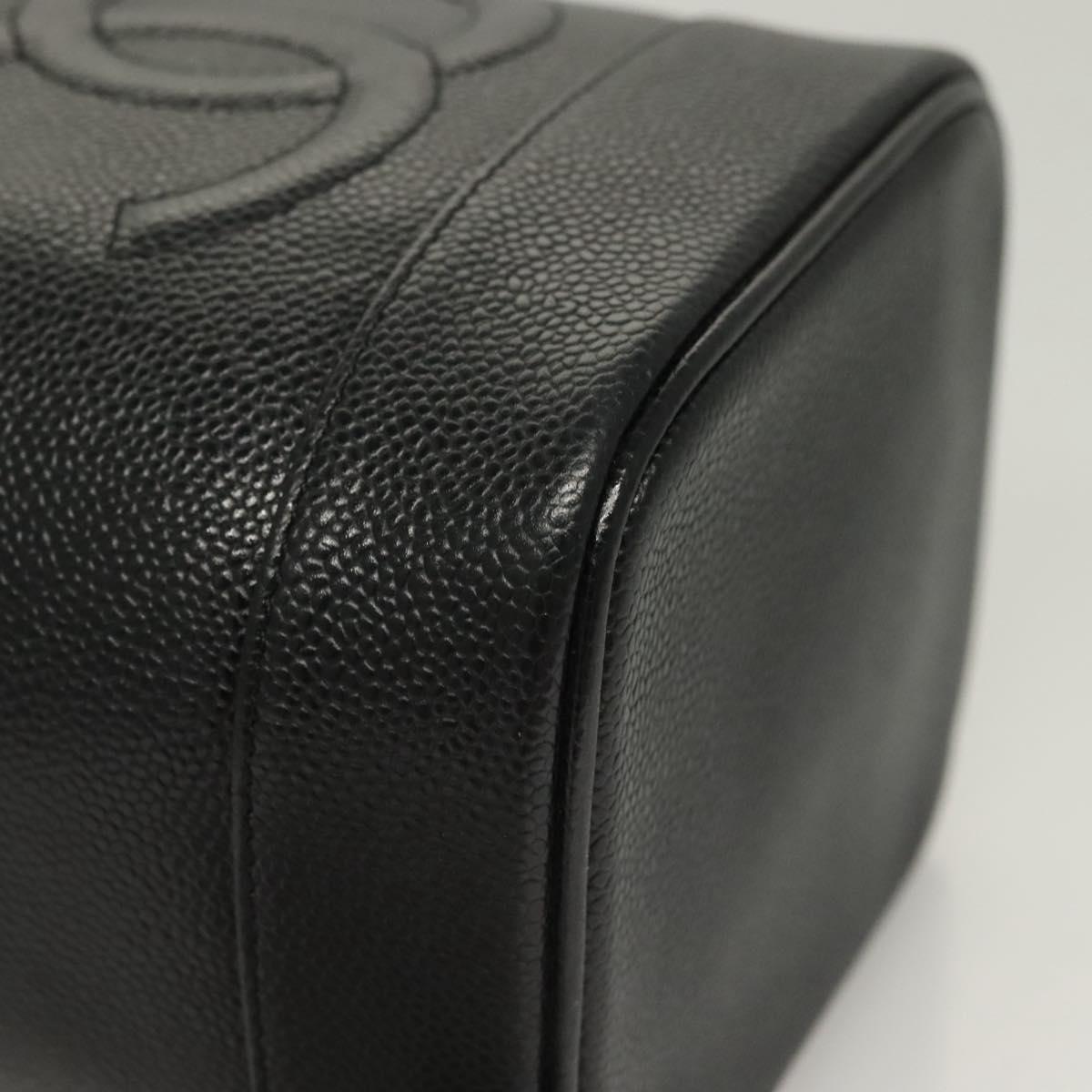 Chanel Vanity, Black, Leather, clutch