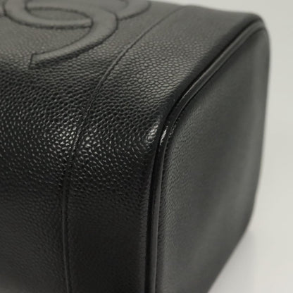 Chanel Vanity, Black, Leather, clutch