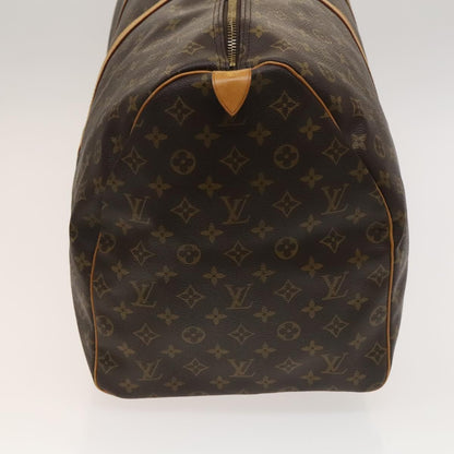 Louis Vuitton Keepall 60, Brown, Canvas, travel