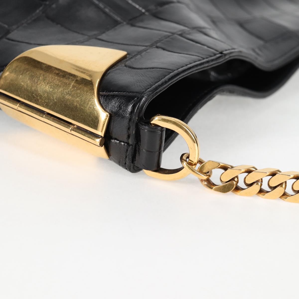 Gucci, Black, Leather, shoulder