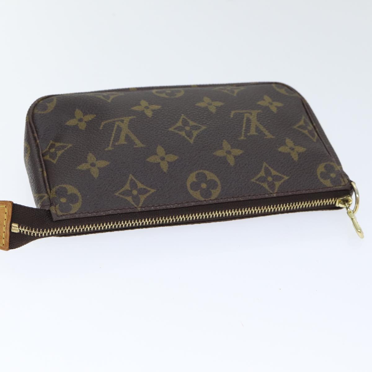 Louis Vuitton Pochette Accessoire, Brown, Canvas, clutch