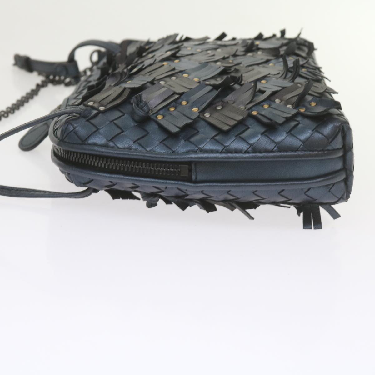 Bottega Veneta Intrecciato, Black, Leather, shoulder