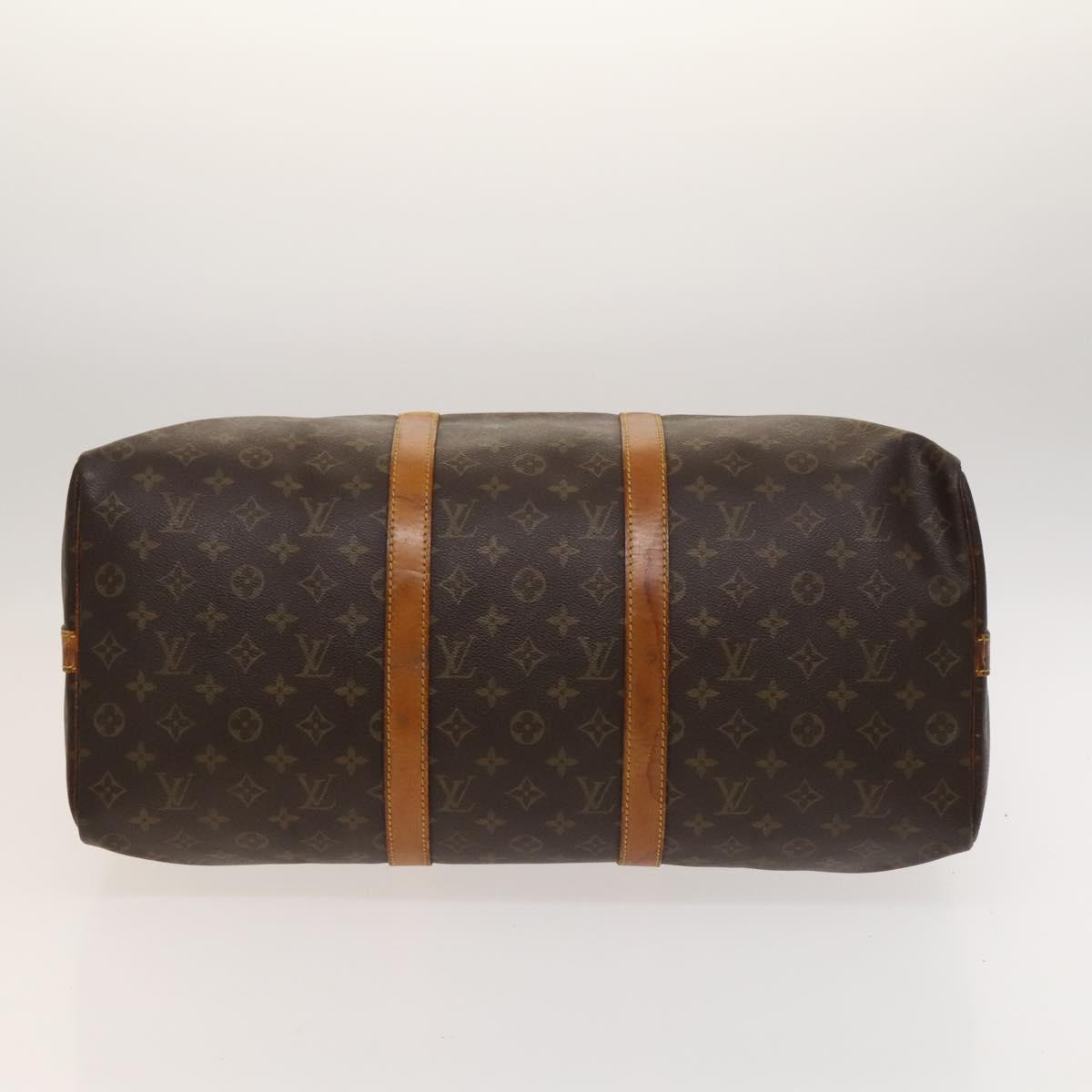 Louis Vuitton Keepall Bandouliere 50, Brown, Canvas, travel