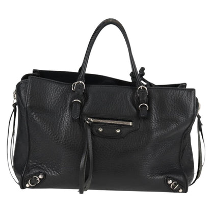 Balenciaga Papier, Black, Leather, handbag