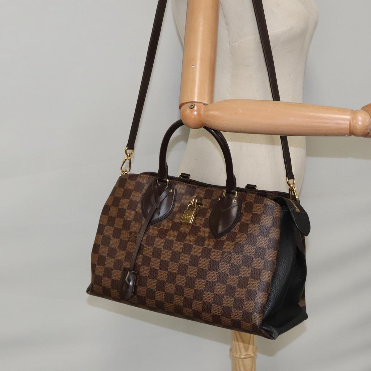 Louis Vuitton Normandy, Brown, Canvas, handbag