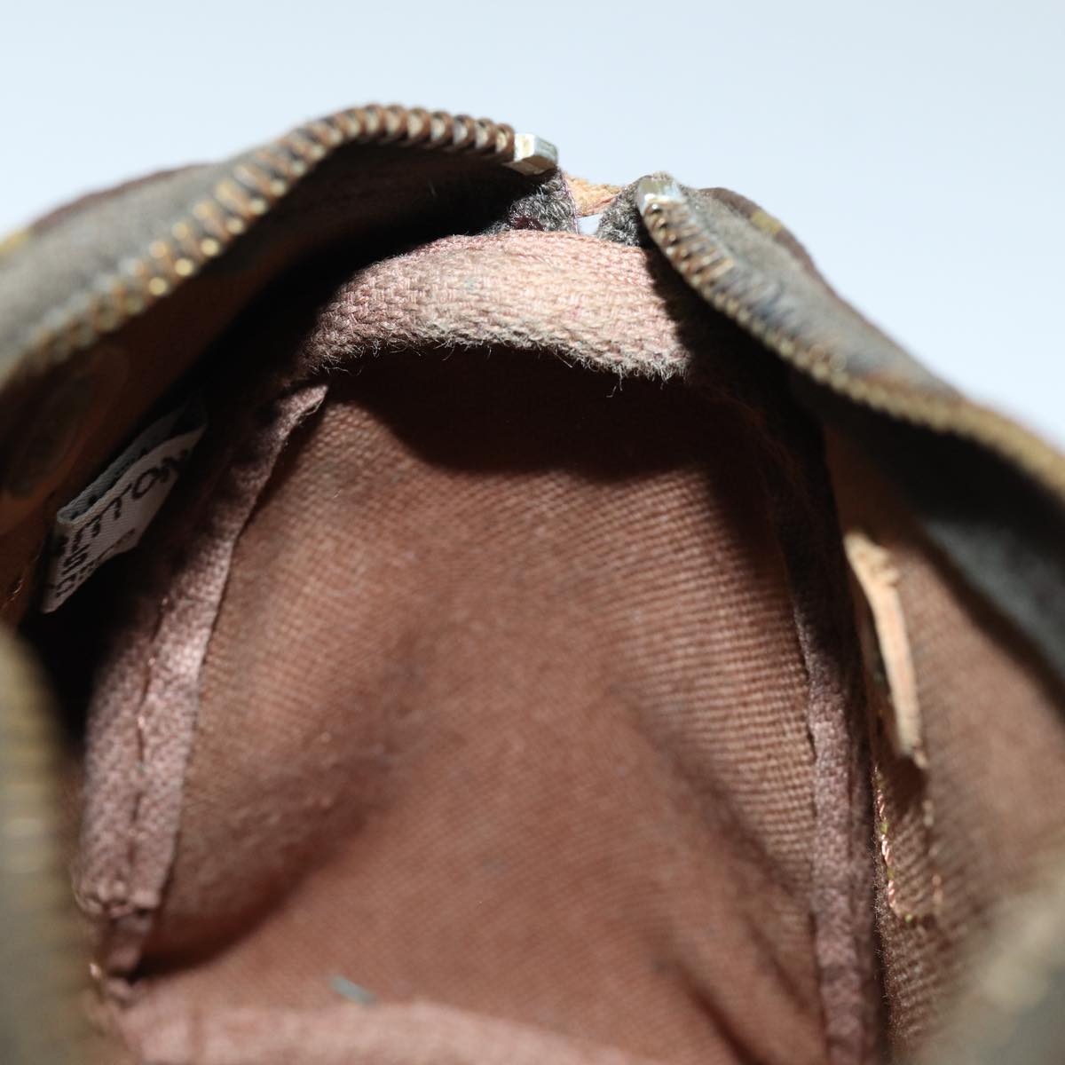 Louis Vuitton Nano Speedy, Brown, Canvas, handbag
