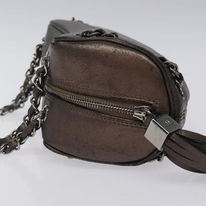 Chanel Tassel, Brown, Leather, shoulder