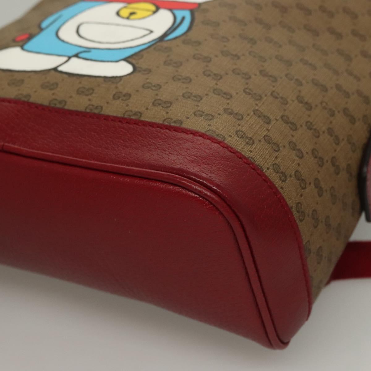 Gucci Doraemon, Beige, Canvas, backpack