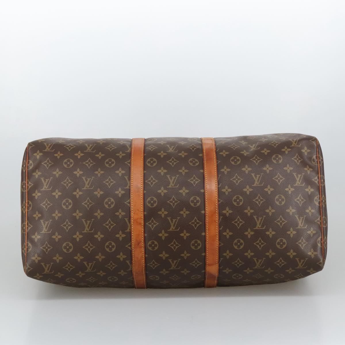 Louis Vuitton Keepall 55, Brown, Canvas, travel