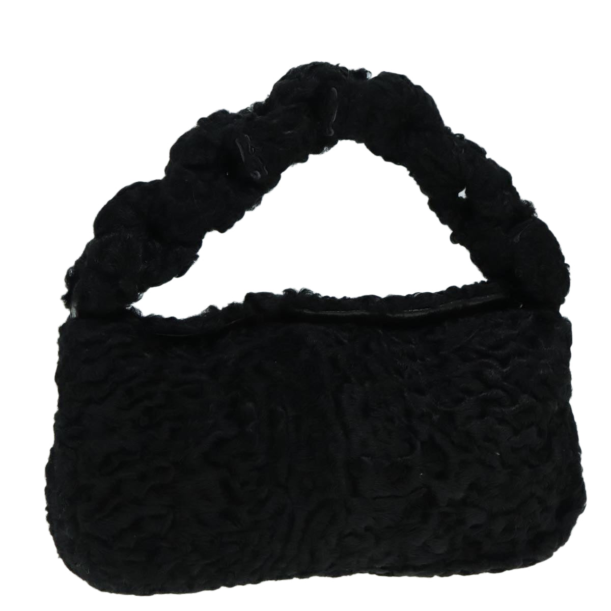 Fendi, Black, Wool, handbag