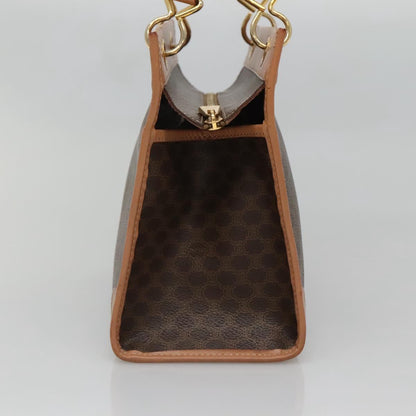 Celine Macadam Shoulder Bag Canvas, BROWN, CANVAS, Shoulder bag