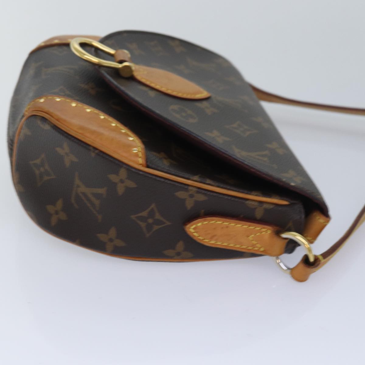 Louis Vuitton Saint Cloud, Brown, Canvas, shoulder