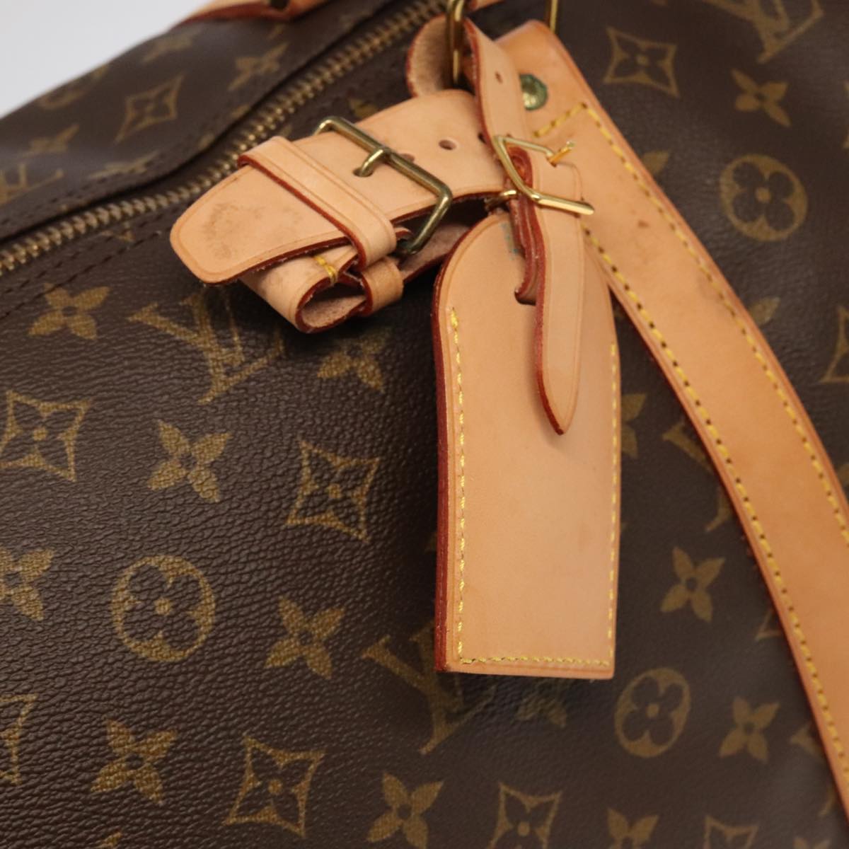 Louis Vuitton Keepall 60, Brown, Canvas, travel