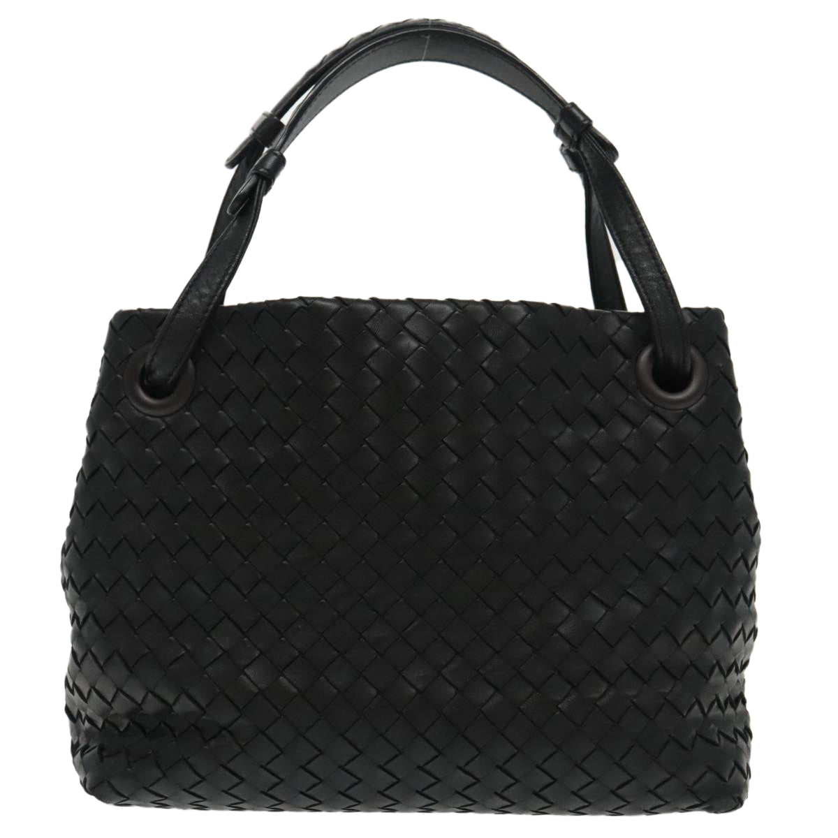 Bottega Veneta Intrecciato, Black, Leather, handbag