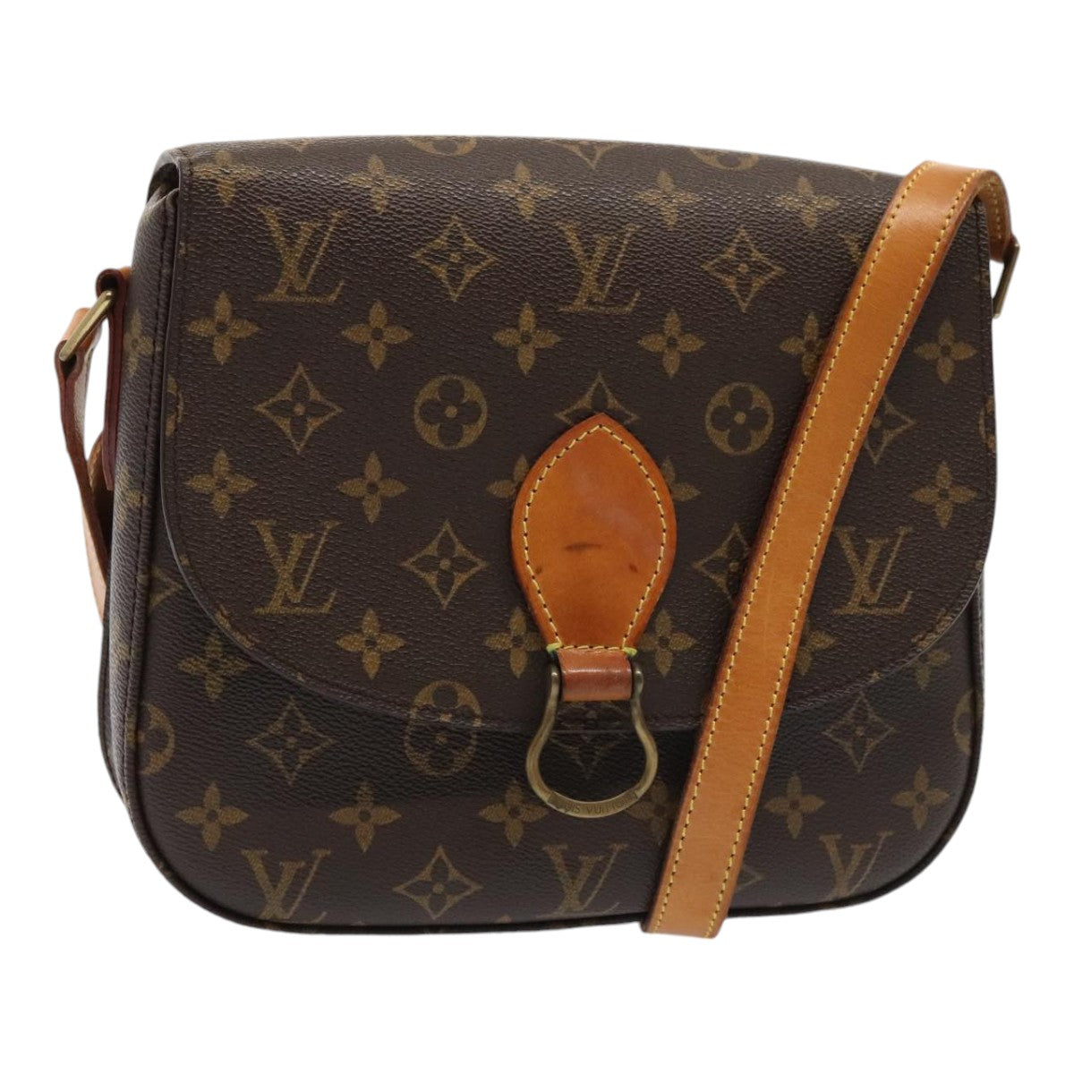 Louis Vuitton Saint Cloud, Brown, Canvas, shoulder