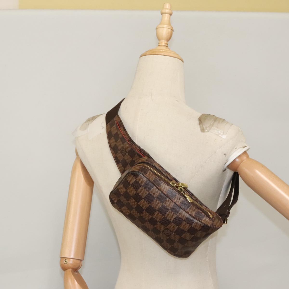 Louis Vuitton Geronimos, Brown, Canvas, shoulder