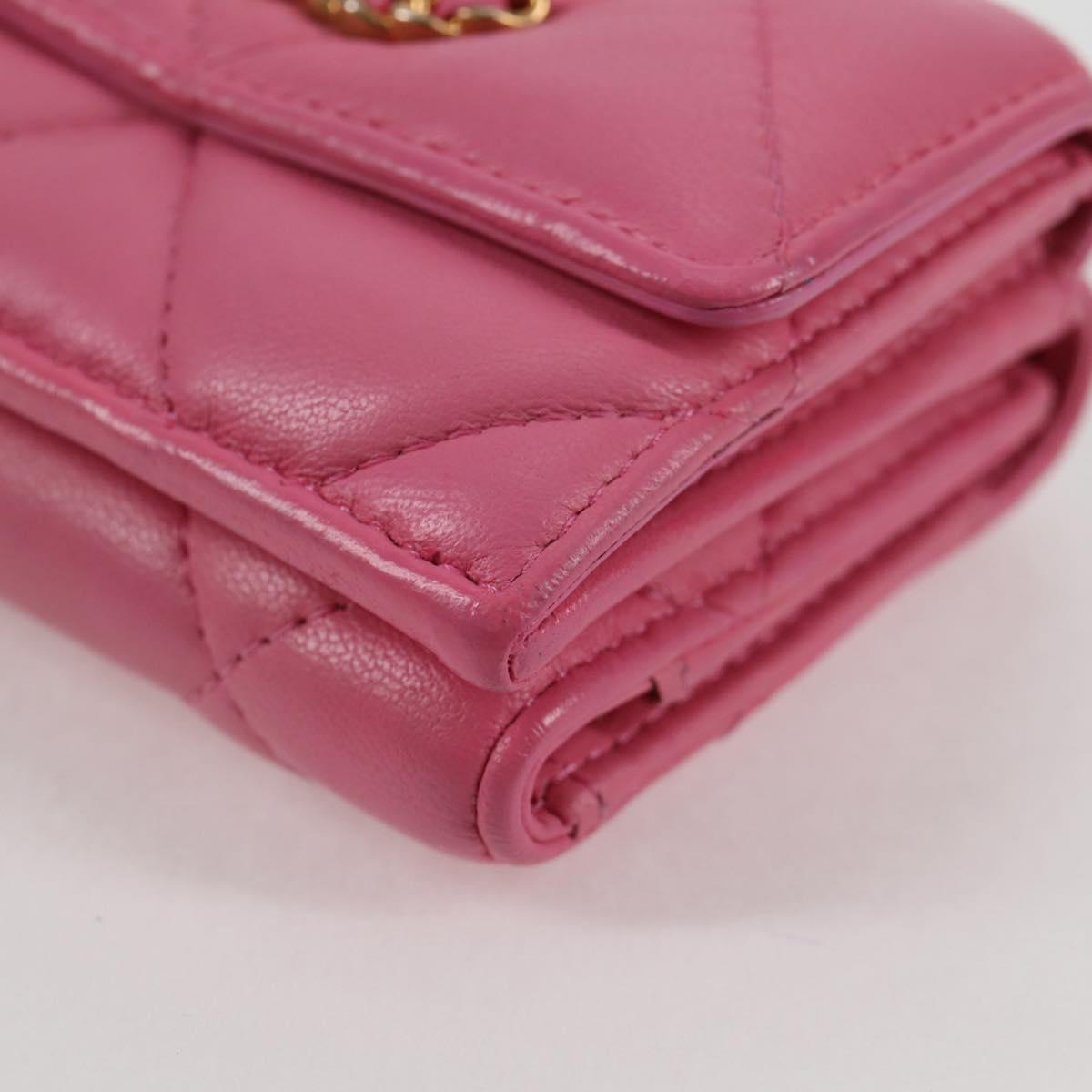 Chanel Chanel 19, Pink, Leather, wallet