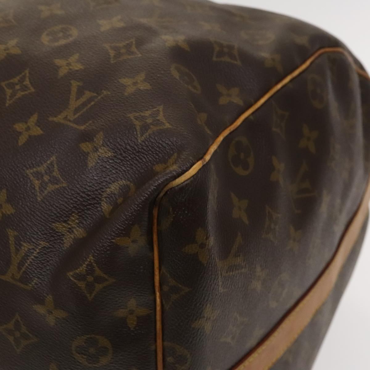 Louis Vuitton Keepall Bandoulière 60, Brown, Canvas, travel