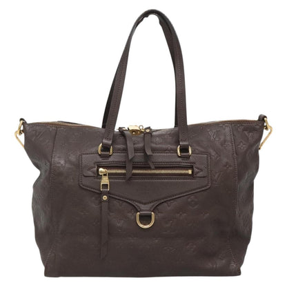 Louis Vuitton Lumineuse, Brown, Leather, tote