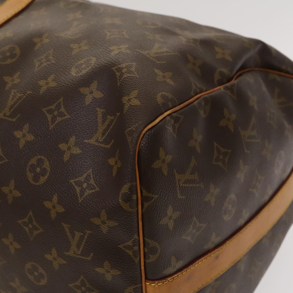 Louis Vuitton Keepall Bandoulière 55, Brown, Canvas, travel
