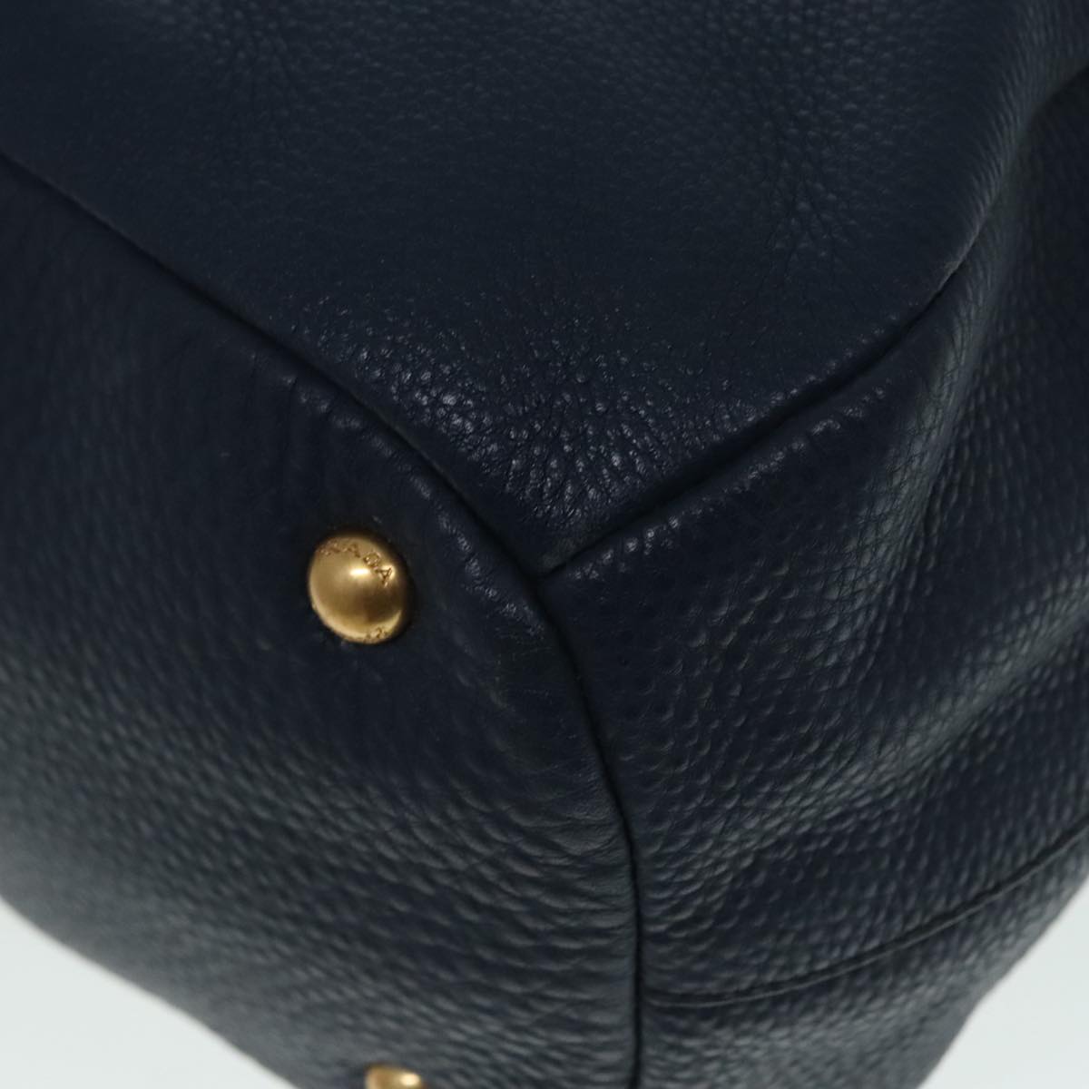 Prada, Blue, Leather, handbag