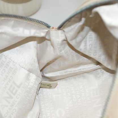 Chanel Bowling Bag, Beige, Canvas, handbag