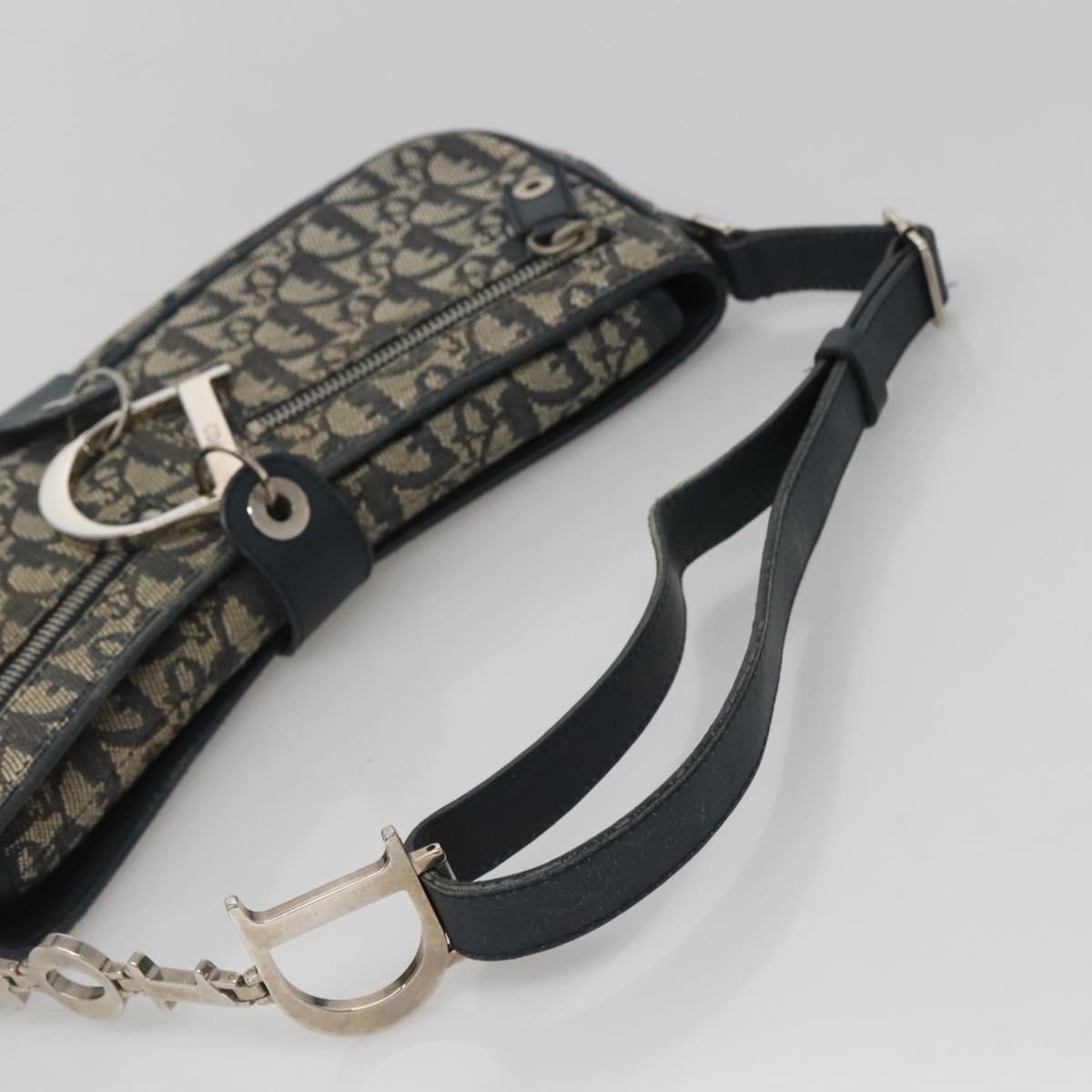 Dior Saddle, Navy, Canvas, shoulder