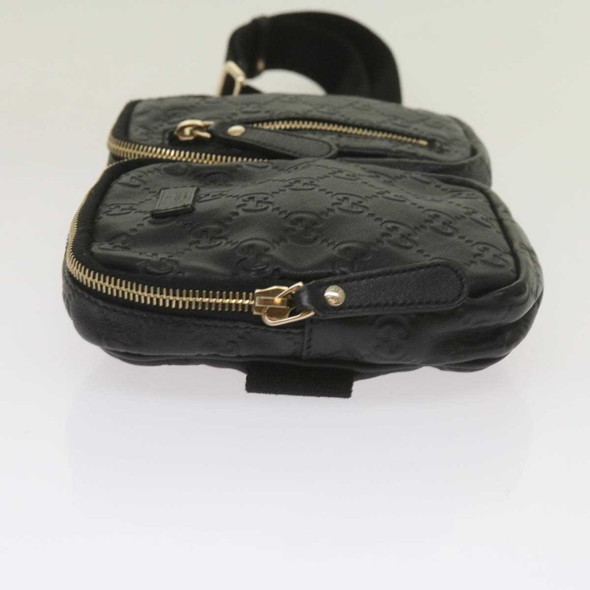 Gucci GG Signature, Black, Leather, shoulder