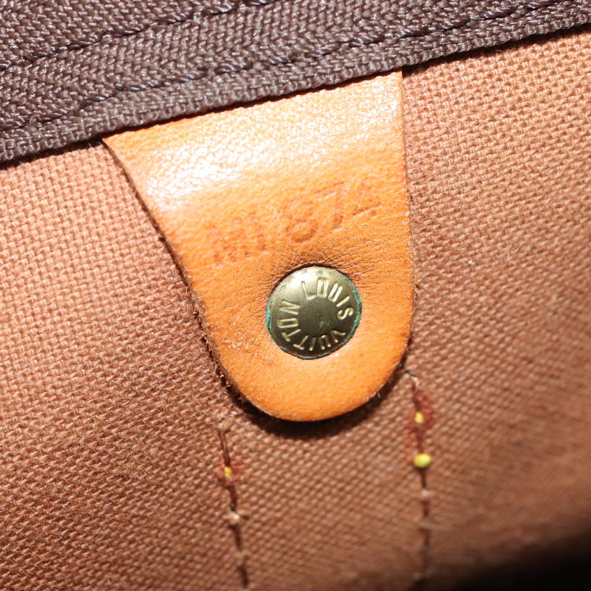 Louis Vuitton Keepall 60, Brown, Canvas, travel