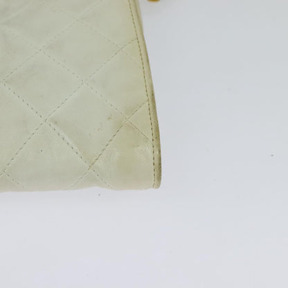 Chanel, White, Leather, shoulder